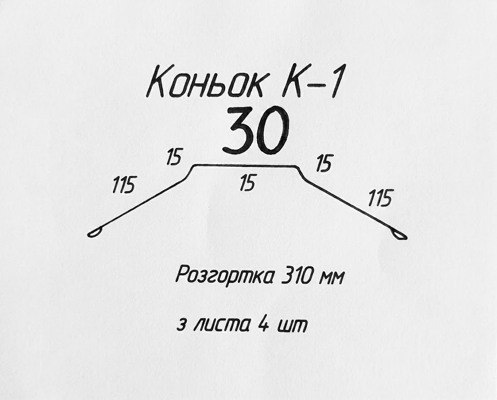 Коньок розміри